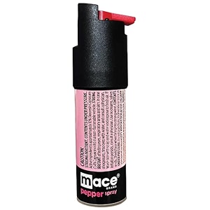 mace pepper spray twist lock self defense spray  shoots up to 10ft  protection amp safety pepper spray for men amp women pink