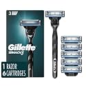 Mach3 Razor for Men, 1 Razor Handle + 6 Blade Refills