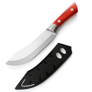 machado forging serbian chef knife kitchen knives full tang high carbon clad steel butcher cleaver suitable for cutting vegetables fish etc for kitchen hotel restaurants - 11 in