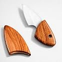 Machado Kitchen Knife with Protective Cover, Brown