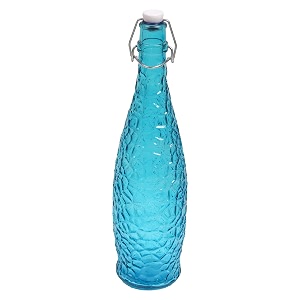 machak crick glass water bottle for fridge 1 ltr blue 1