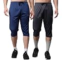 Mack Jonney Dryfit Lycra Solid 3/4th Capri for Men (Pack of 2)-Dryfit_D13_BLK_OLV_02-P