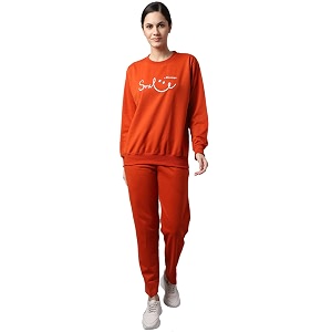 Mack Jonney Fleece Printed Tracksuit for Women-SW