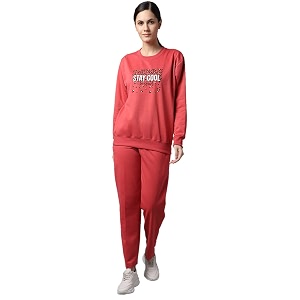 Mack Jonney Fleece Printed Tracksuit for Women-SW