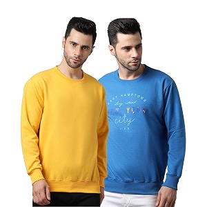 Mack Jonney Fleece Round Neck Printed Sweatshirt