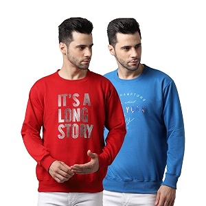 Mack Jonney Fleece Round Neck Printed Sweatshirt