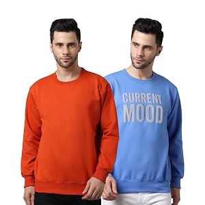 Mack Jonney Fleece Round Neck Printed Sweatshirt