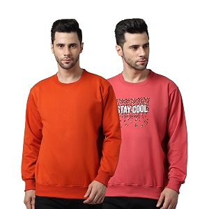 Mack Jonney Fleece Round Neck Printed Sweatshirt