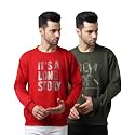 Mack Jonney Fleece Round Neck Printed Sweatshirt