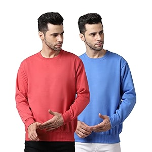 Mack Jonney Fleece Round Neck Solid Sweatshirt