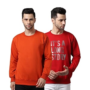 Mack Jonney Fleece Round Neck Solid Sweatshirt