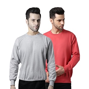 Mack Jonney Fleece Round Neck Solid Sweatshirt
