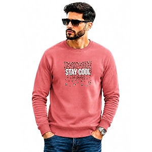 Mack Jonney Mens Printed Fleece SweatshirtFull Sleeve
