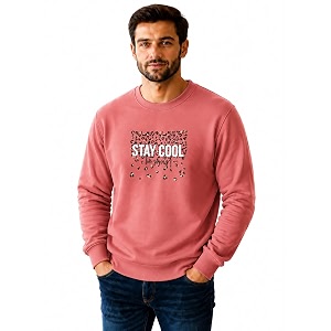 Mack Jonney Mens Printed Fleece SweatshirtFull Sleeve