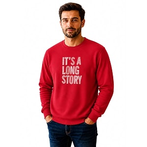 Mack Jonney Mens Printed Fleece SweatshirtFull Sleeve