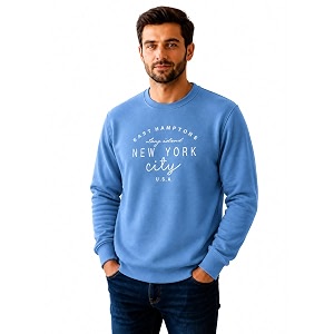 Mack Jonney Mens Printed Fleece SweatshirtFull Sleeve