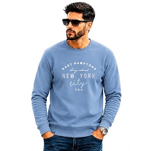 Mack Jonney Mens Printed Fleece SweatshirtFull Sleeve
