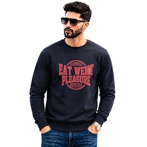 Mack Jonney Mens Printed Fleece SweatshirtFull Sleeve