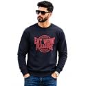 Mack Jonney Men39s Printed Fleece SweatshirtFull Sleeve