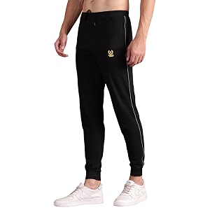 Mack JONNEY Mens Regular Fit Track PantsD8BLACK-XL