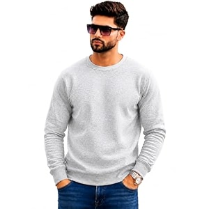 Mack Jonney Mens Solid Winter SweatshirtSoft Fleece