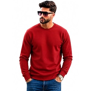 Mack Jonney Mens Solid Winter SweatshirtSoft Fleece