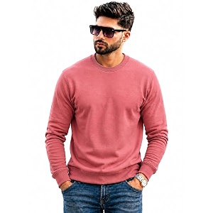 Mack Jonney Mens Solid Winter SweatshirtSoft Fleece