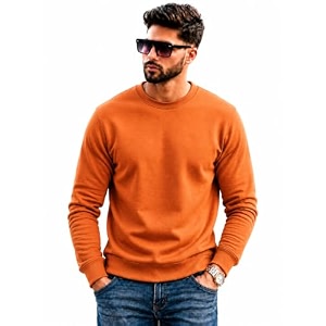 Mack Jonney Mens Solid Winter SweatshirtSoft Fleece