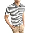 Mack Jonney Men39s Striped Cotton Rich Collar