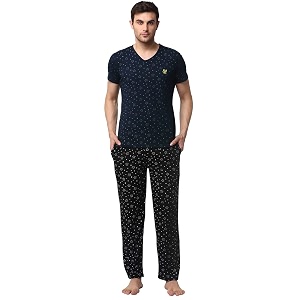 Mack Jonney Men Cotton Blend Relaxed Night