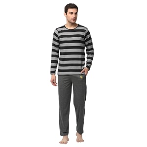 Mack Jonney Men Cotton Blend Relaxed Night