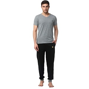 Mack Jonney Men Cotton Blend Relaxed Night
