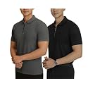 MACK JONNEY Mens Cotton Self Design Polo