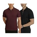 MACK JONNEY Mens Cotton Self Design Polo