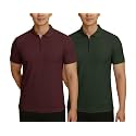 MACK JONNEY Mens Cotton Self Design Polo