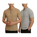 MACK JONNEY Mens Cotton Self Design Polo