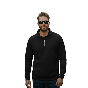 Mack Jonney Mens Fleece Half-Zip High Neck