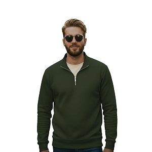 Mack Jonney Mens Fleece Half-Zip High Neck