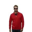 Mack Jonney Mens Fleece Half-Zip High Neck