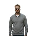 Mack Jonney Mens Fleece Half-Zip High Neck