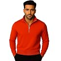 Mack Jonney Mens Fleece Half-Zip High Neck