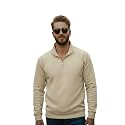 Mack Jonney Mens Fleece Half-Zip High Neck