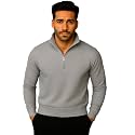 Mack Jonney Mens Fleece Half-Zip High Neck