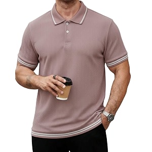 Mack Jonney Mens Premium Jacquard Polo T-Shirt