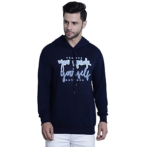 Mack Jonney Printed Hooded Cotton Fleece Hoodie