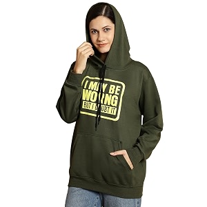 Mack Jonney Printed Hooded Cotton Fleece Sweatshirt