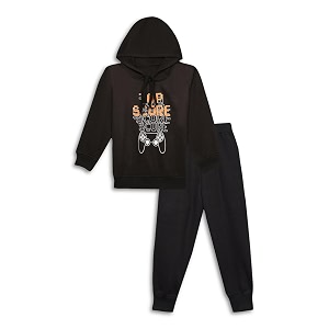 Mack Jonney Printed Hooded Cotton Fleece Tracksuit