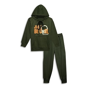 Mack Jonney Printed Hooded Cotton Fleece Tracksuit