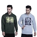 Mack Jonney Printed Hooded Cotton Fleece Sweatshirt