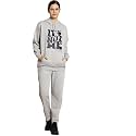 Mack Jonney Printed Hooded Cotton Fleece tracksuit Co-Ord Set for Women-MACK32688